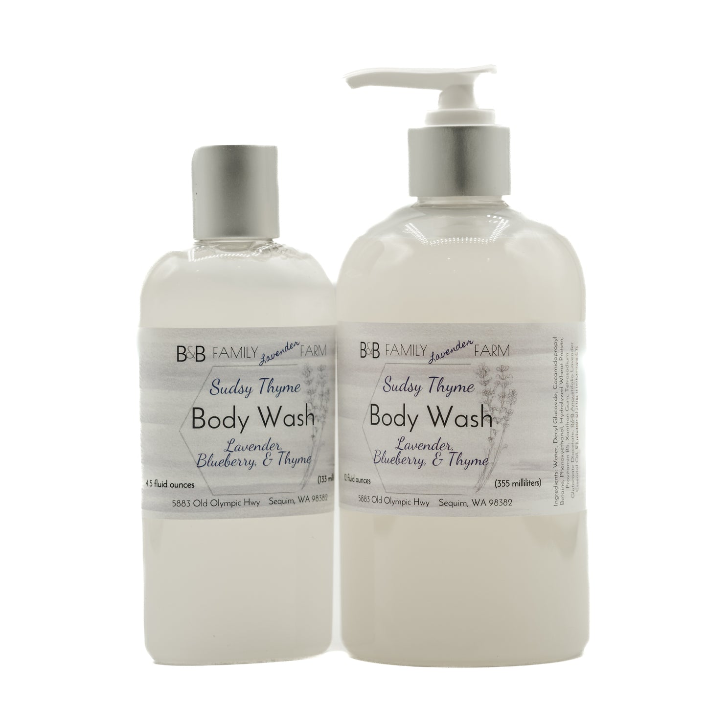 Sudsy Thyme Lavender Body Wash
